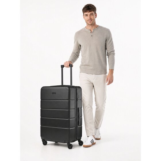 Police Dublin 4 Rollen Trolley L 75 cm mit Dehnfalte