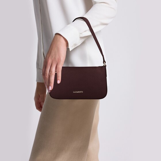 Lazarotti Bologna Leather Pochette Schultertasche Leder 22 cm