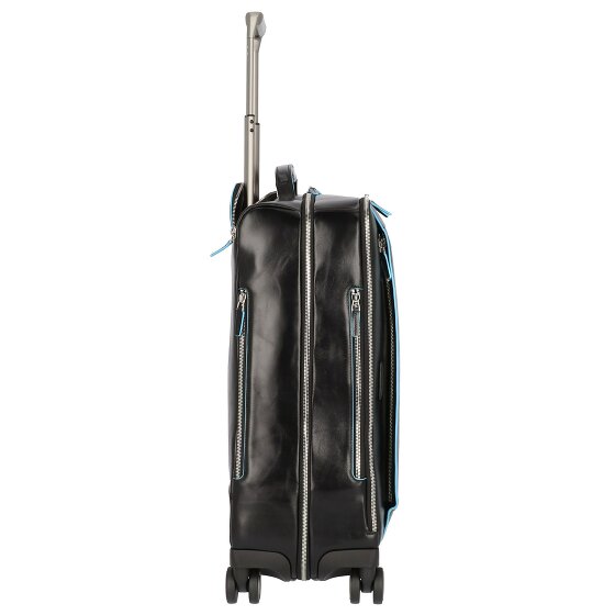 Piquadro Blue Square 4-Rollen Kabinentrolley Leder 55 cm Laptopfach