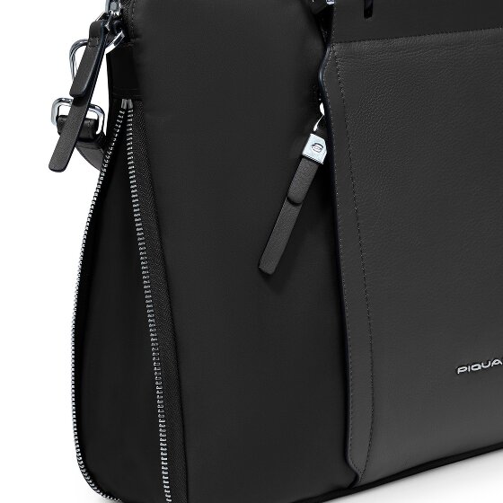 Piquadro Lyra Aktentasche Leder 42 cm Laptopfach mit Dehnfalte