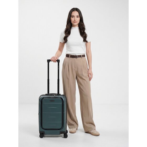 Police London 4 Rollen Kabinentrolley 55 cm Laptopfach mit Dehnfalte
