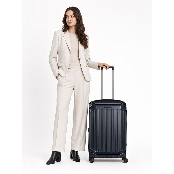 Piquadro PQ-Light 4 Rollen Trolley M 69 cm mit Dehnfalte