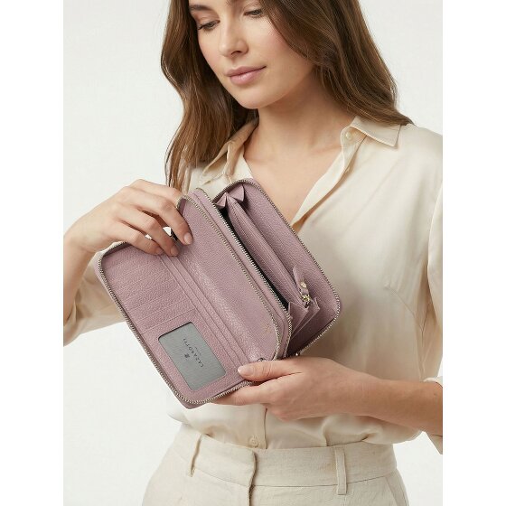 Lazarotti Bologna Leather XL Double Zip-Around Geldbörse RFID Leder 20 cm