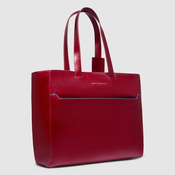 Piquadro Blue Square Shopper Tasche Leder 40 cm