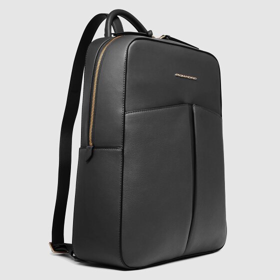 Piquadro Ashley Daypack RFID Schutz Leder 38 cm Laptopfach