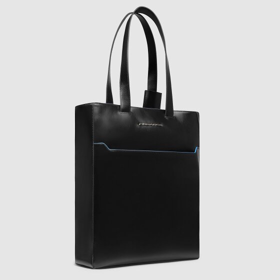 Piquadro Blue Square Schultertasche RFID Schutz Leder 30 cm Laptopfach