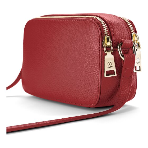 Lazarotti Bologna Leather Umhängetasche Leder Double-Zip 18 cm