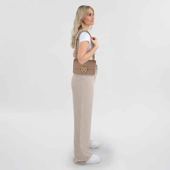 PINKO Love One Umhängetasche Leder 21 cm