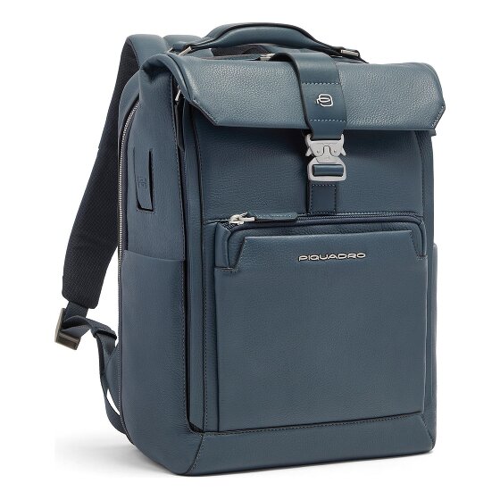 Piquadro Tebe Daypack RFID Schutz Leder 44 cm Laptopfach