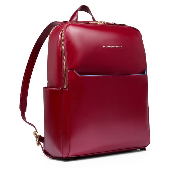 Piquadro Blue Square Daypack RFID Schutz Leder 37 cm Laptopfach