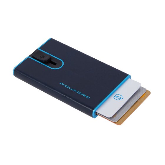 Piquadro Black Square Kreditkartenetui RFID Schutz Leder 6 cm
