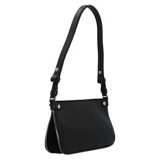 Karl Lagerfeld Hardware Mini Bag Schultertasche Leder 18 cm mit Dehnfalte