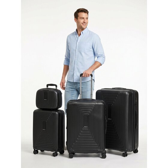 Redolz Essentials 14 4-Rollen Kofferset + Beautycase 4 tlg. mit Dehnfalte