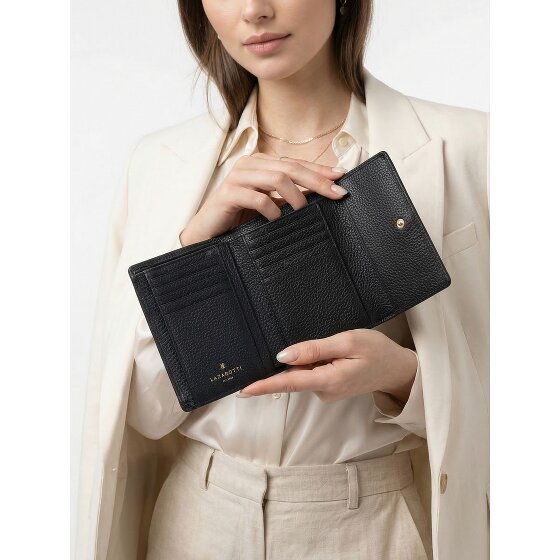Lazarotti Bologna Leather XL Geldbörse mit Zip-Around Fach Leder 14 cm