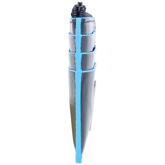 Piquadro Blue Square Kreditkartenetui RFID Schutz Leder 11 cm