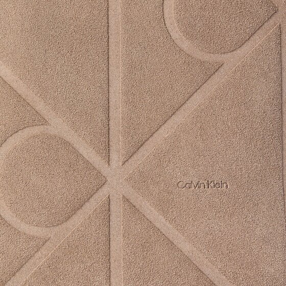 Calvin Klein Emblem AOP Shopper Tasche Leder 32 cm