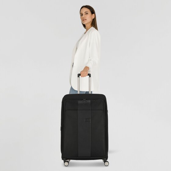 Piquadro Brief 4 Rollen Trolley 78 cm mit Dehnfalte