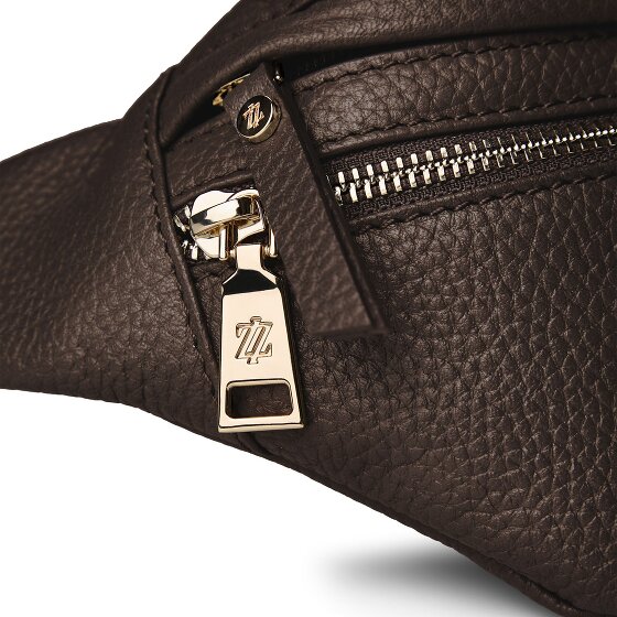 Lazarotti Bologna Leather Double-Zip Gürteltasche Crossbody Leder 25 cm