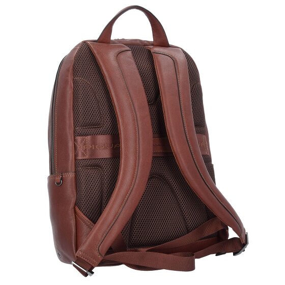 Piquadro Black Square Business Rucksack Leder 39 cm Laptopfach