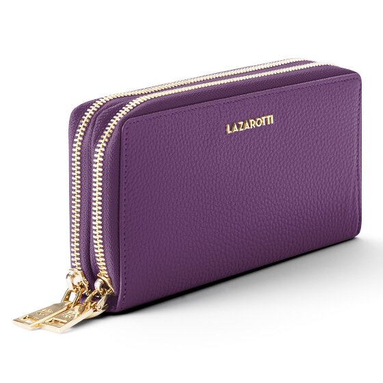 Lazarotti Bologna Leather XL Double Zip-Around Geldbörse RFID Leder 20 cm