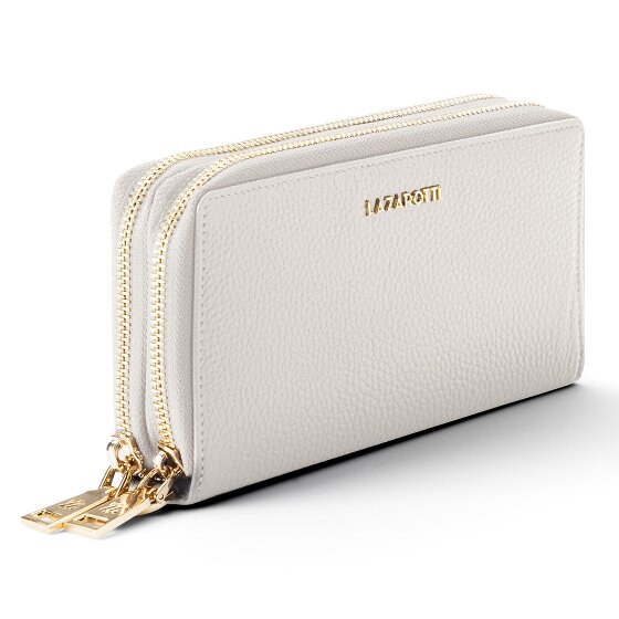 Lazarotti Bologna Leather XL Double Zip-Around Geldbörse RFID Leder 20 cm