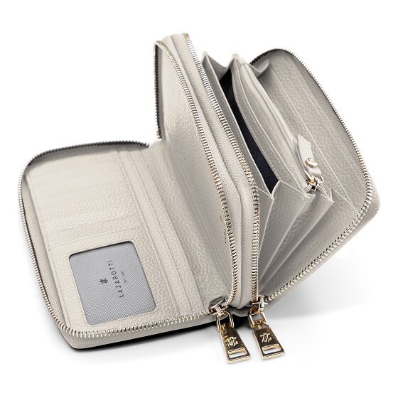 Lazarotti Bologna Leather XL Double Zip-Around Geldbörse RFID Leder 20 cm