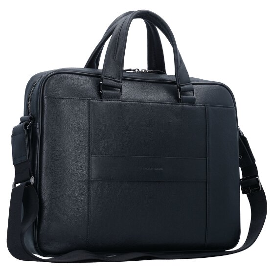 Piquadro Black Square Aktentasche Leder 40 cm Laptopfach