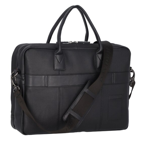 Davidoff Paris Aktentasche Leder 39 cm Laptopfach