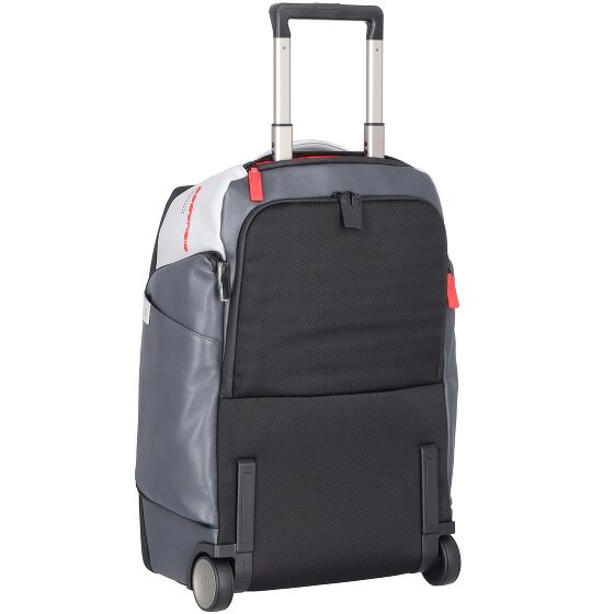 Piquadro Urban 2-Rollen Rucksacktrolley Leder 54 cm Laptopfach