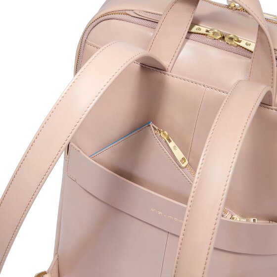 Piquadro Blue Square Daypack RFID Schutz Leder 37 cm Laptopfach