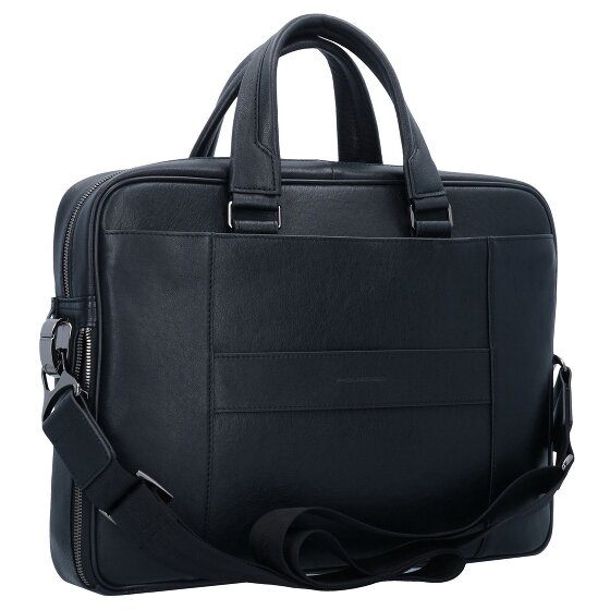 Piquadro Black Square Aktentasche Leder 39 cm Laptopfach