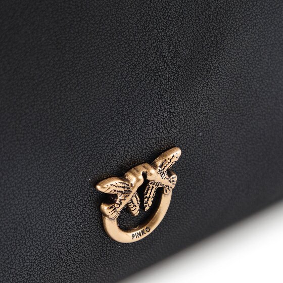 PINKO Flat Horizontal Mini Clutch Tasche Leder 19.5 cm