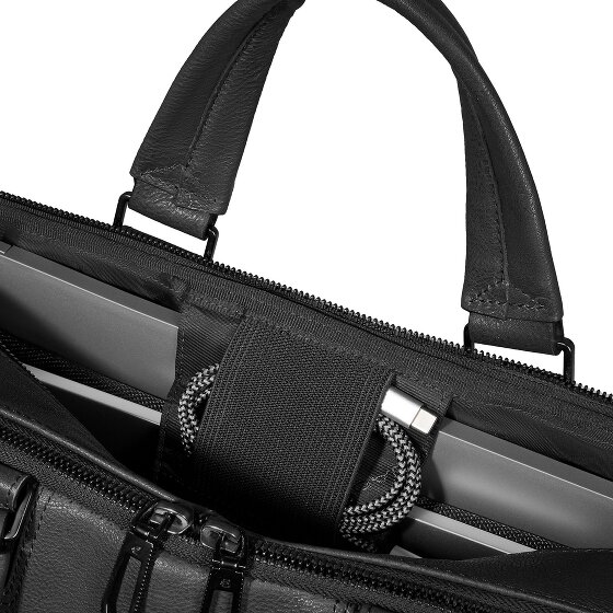 Piquadro Cronus Aktentasche Leder 40 cm Laptopfach