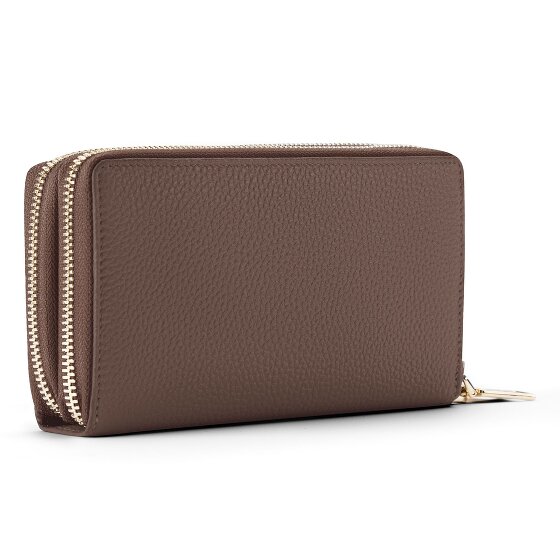 Lazarotti Bologna Leather XL Double Zip-Around Geldbörse RFID Leder 20 cm