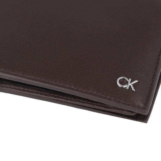Calvin Klein Metal CK Geldbörse RFID Schutz Leder 13 cm