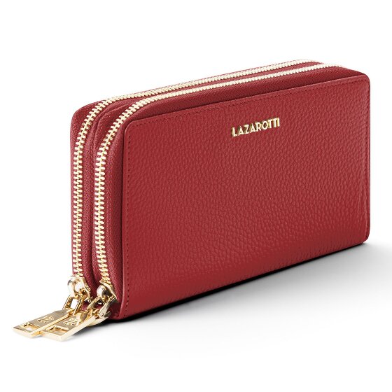 Lazarotti Bologna Leather XL Double Zip-Around Geldbörse RFID Leder 20 cm