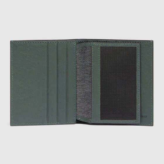 Piquadro Black Square Kreditkartenetui RFID Schutz Leder 9 cm