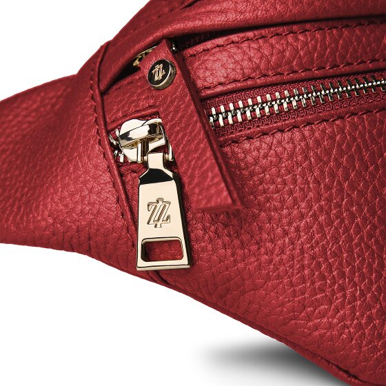 Lazarotti Bologna Leather Double-Zip Gürteltasche Crossbody Leder 25 cm