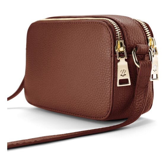 Lazarotti Bologna Leather Umhängetasche Leder Double-Zip 18 cm