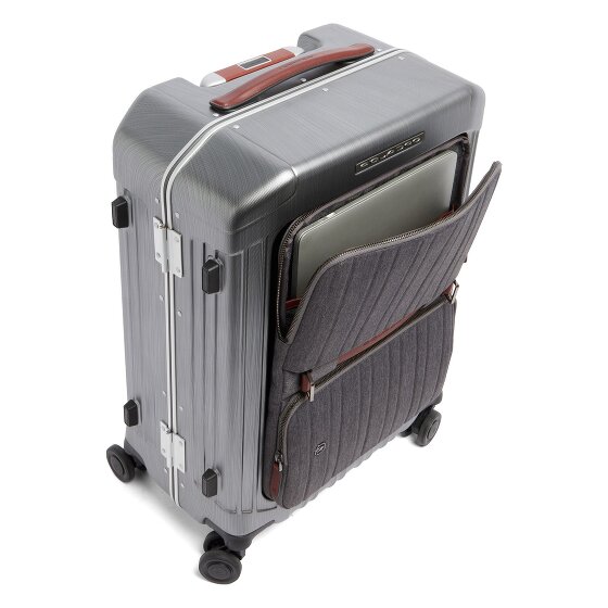 Piquadro PQLM 4-Rollen Kabinentrolley 55 cm Laptopfach