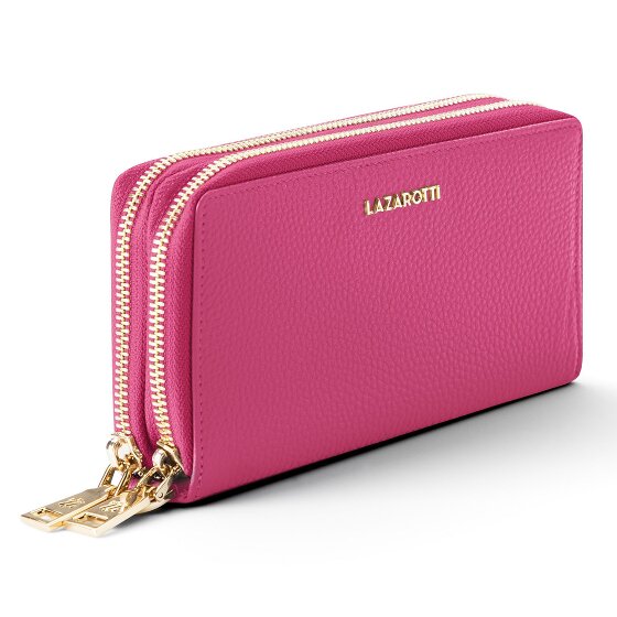 Lazarotti Bologna Leather XL Double Zip-Around Geldbörse RFID Leder 20 cm