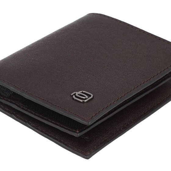 Piquadro Black Square Kreditkartenetui RFID Schutz Leder 9 cm