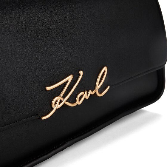 Karl Lagerfeld Signature Schultertasche Leder 32.5 cm