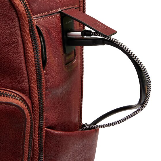 Piquadro Zaino Reiserucksack RFID Leder 44 cm Laptopfach