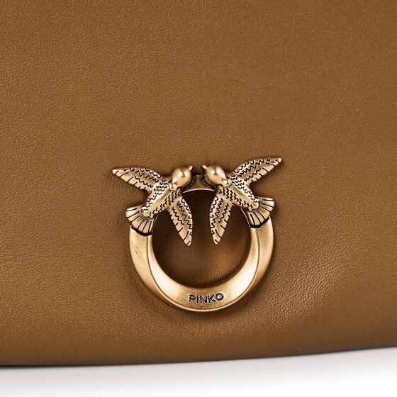 PINKO Love Soft Clutch Tasche Leder 19.5 cm