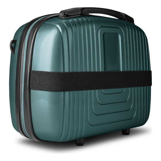 Redolz Essentials 14 Kofferset 2 tlg. Kabinentrolley mit Dehnfalte & Beautycase