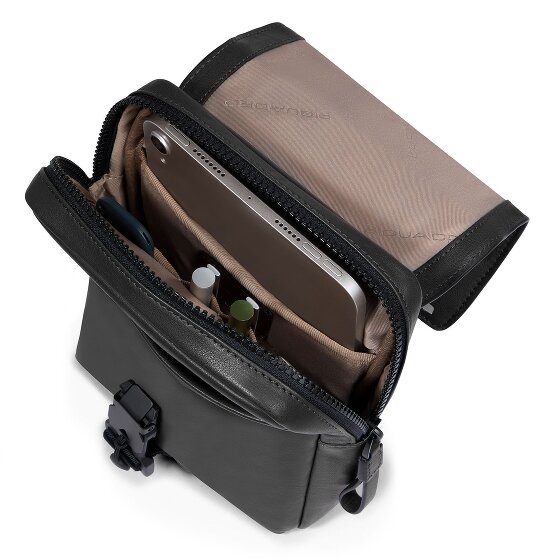Piquadro Harper Mini Bag Umhängetasche Leder 17 cm