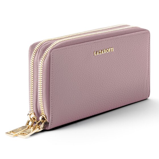 Lazarotti Bologna Leather XL Double Zip-Around Geldbörse RFID Leder 20 cm