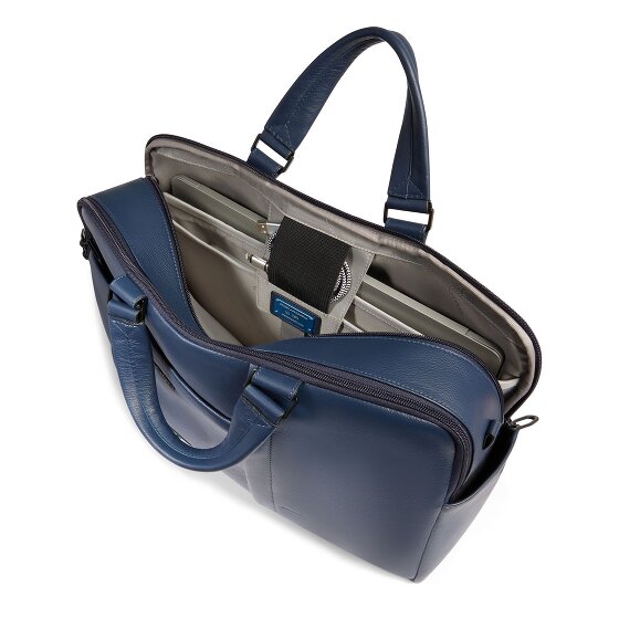 Piquadro Cartel2m Aktentasche RFID Schutz Leder 40 cm Laptopfach