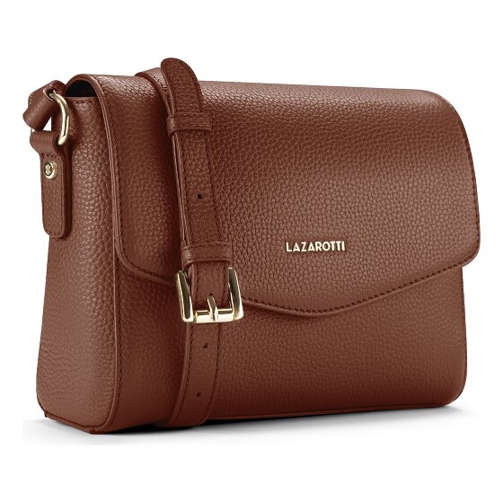 Lazarotti Bologna Leather Crossbody Umhängetasche Leder 22 cm